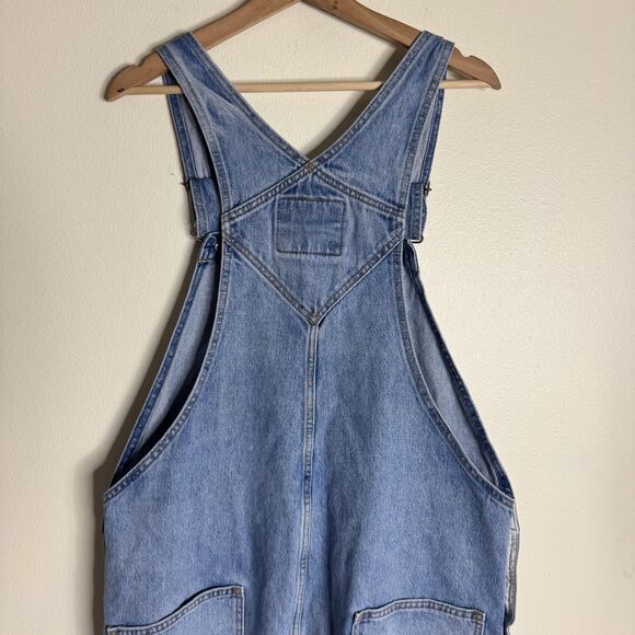 Levi's Overalls Mens Large Blue Denim Bib Shortalls Carpenter Utility Work - Picture 12 of 16